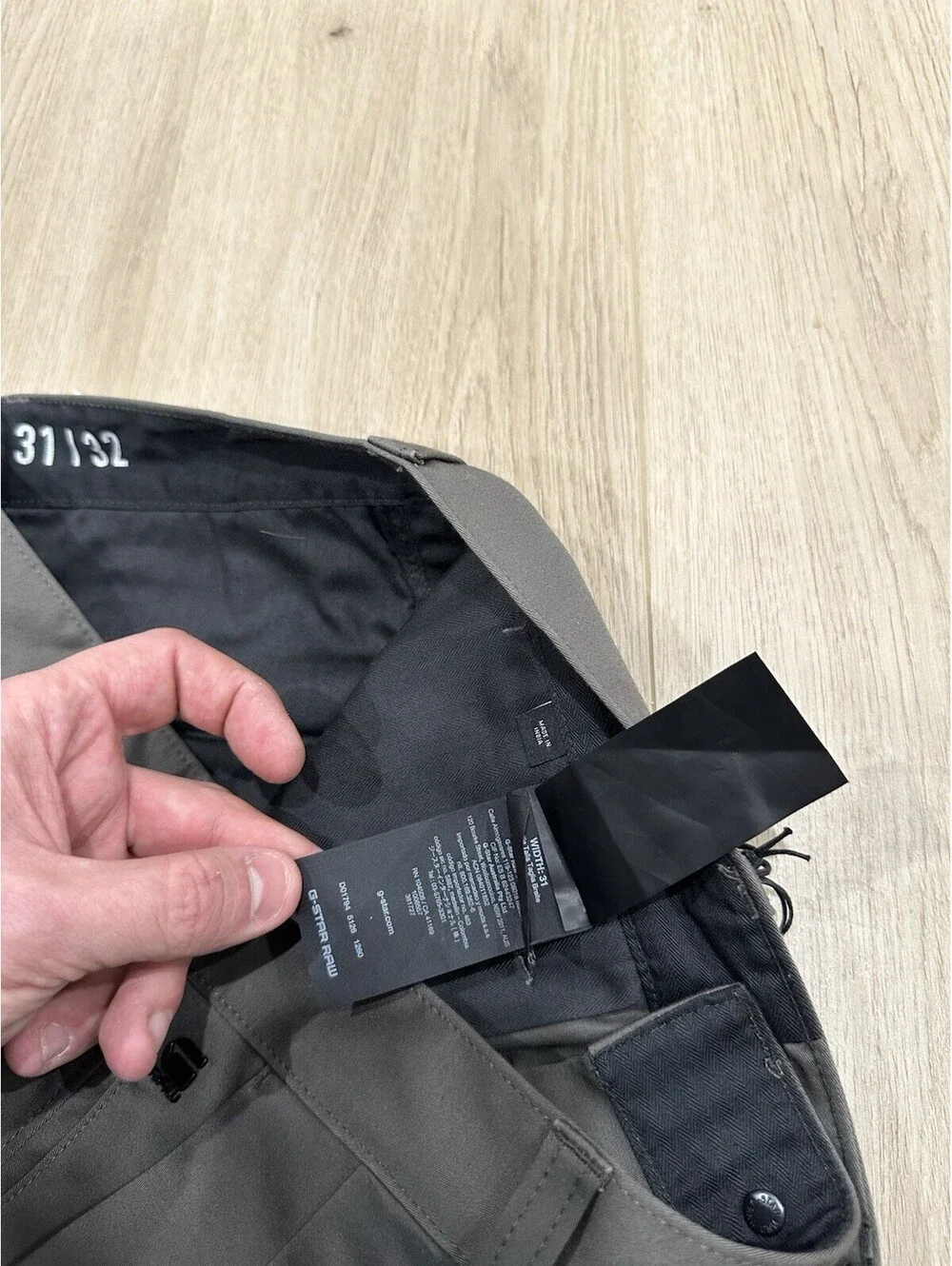 NWT G Star Raw Pants Mens Size 32x31 Brown Bronson Chino Micro Twill